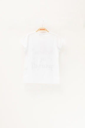 Kız Çocuk Believe in Yourself Baskılı Beyaz T-Shirt (5-12yaş)-2