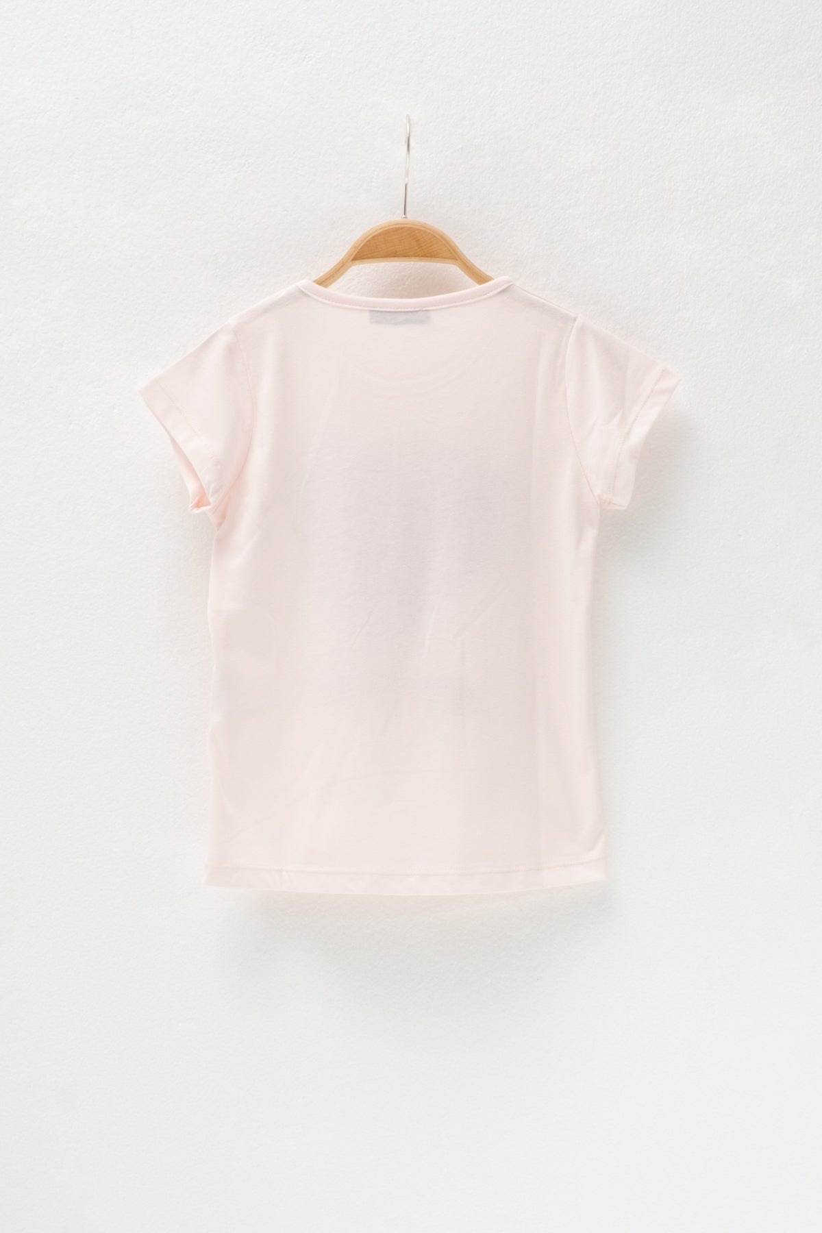 Kız Çocuk Pembe Kalp Baskılı T-Shirt (5-12yaş)-2