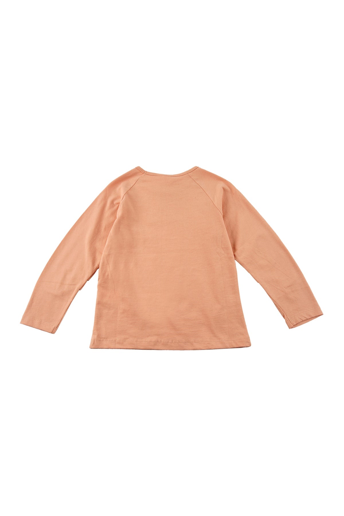 Kız Bebek Pudra Kolları Büzgülü Baskılı T-Shirt (9ay-4yaş)-2
