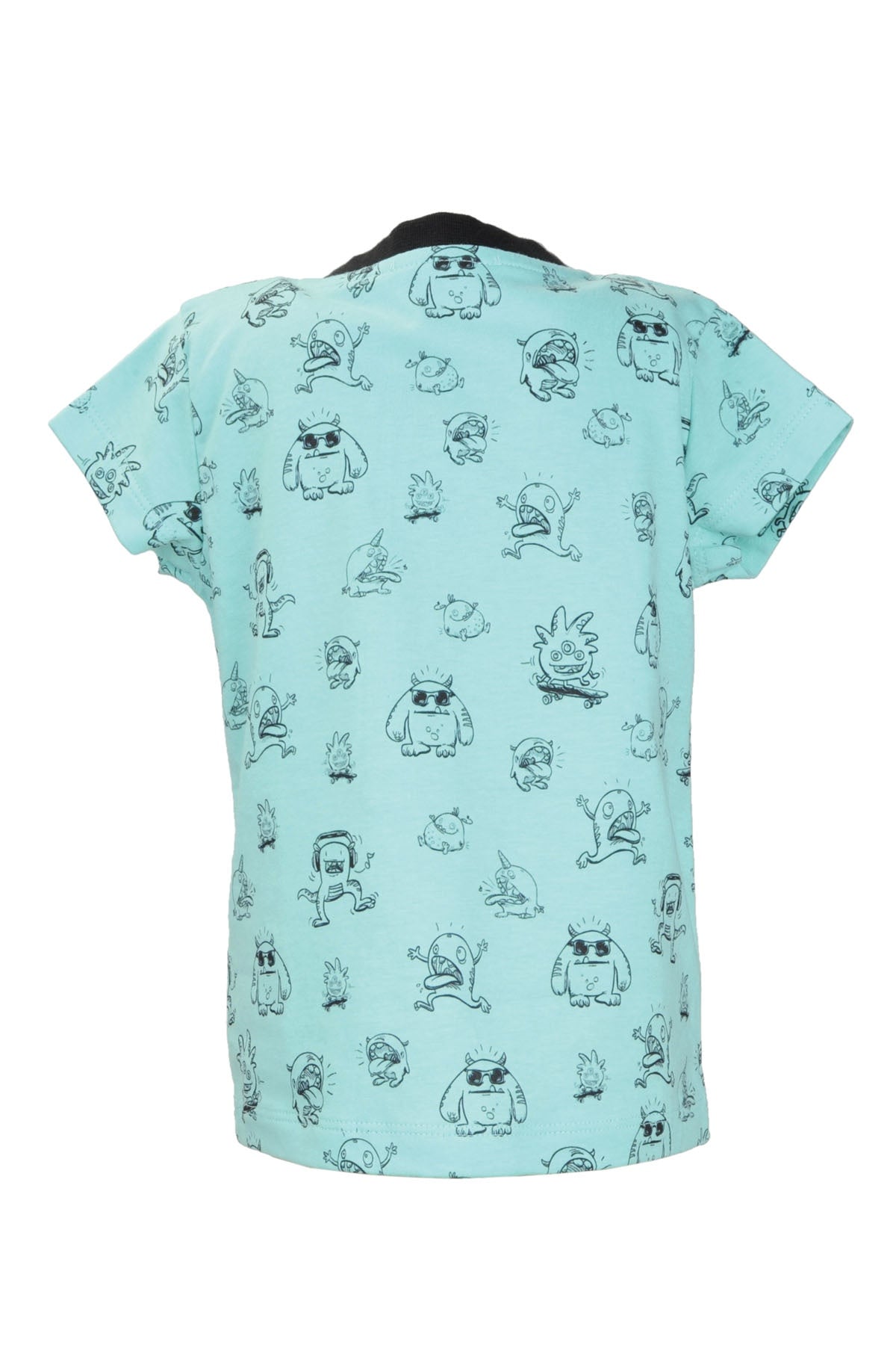 Erkek Bebek Yeşil Monster Desenli T-Shirt (9ay-7yaş)-1