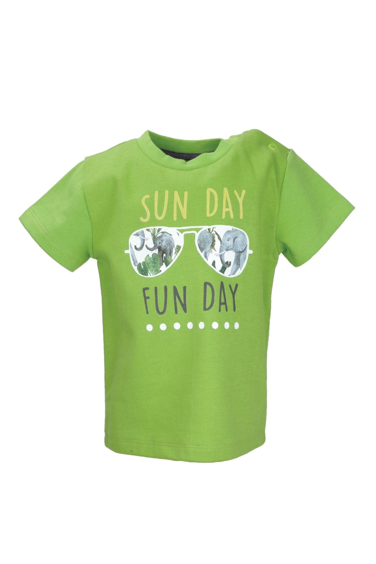 Erkek Bebek Yeşil Funday Baskılı T-Shirt (9ay-4yaş)-1