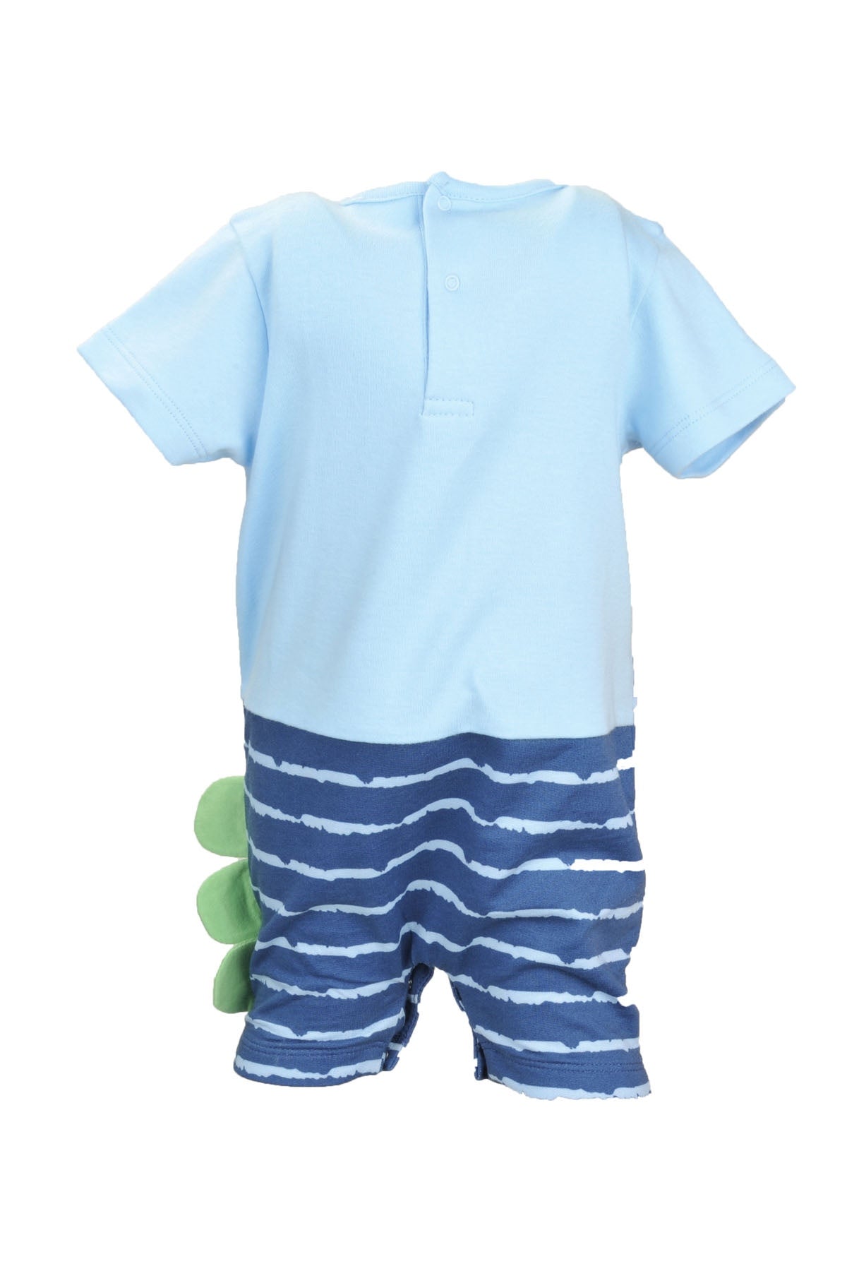 Erkek Bebek Mavi Croc Salopet Tulum (3-18ay)-3