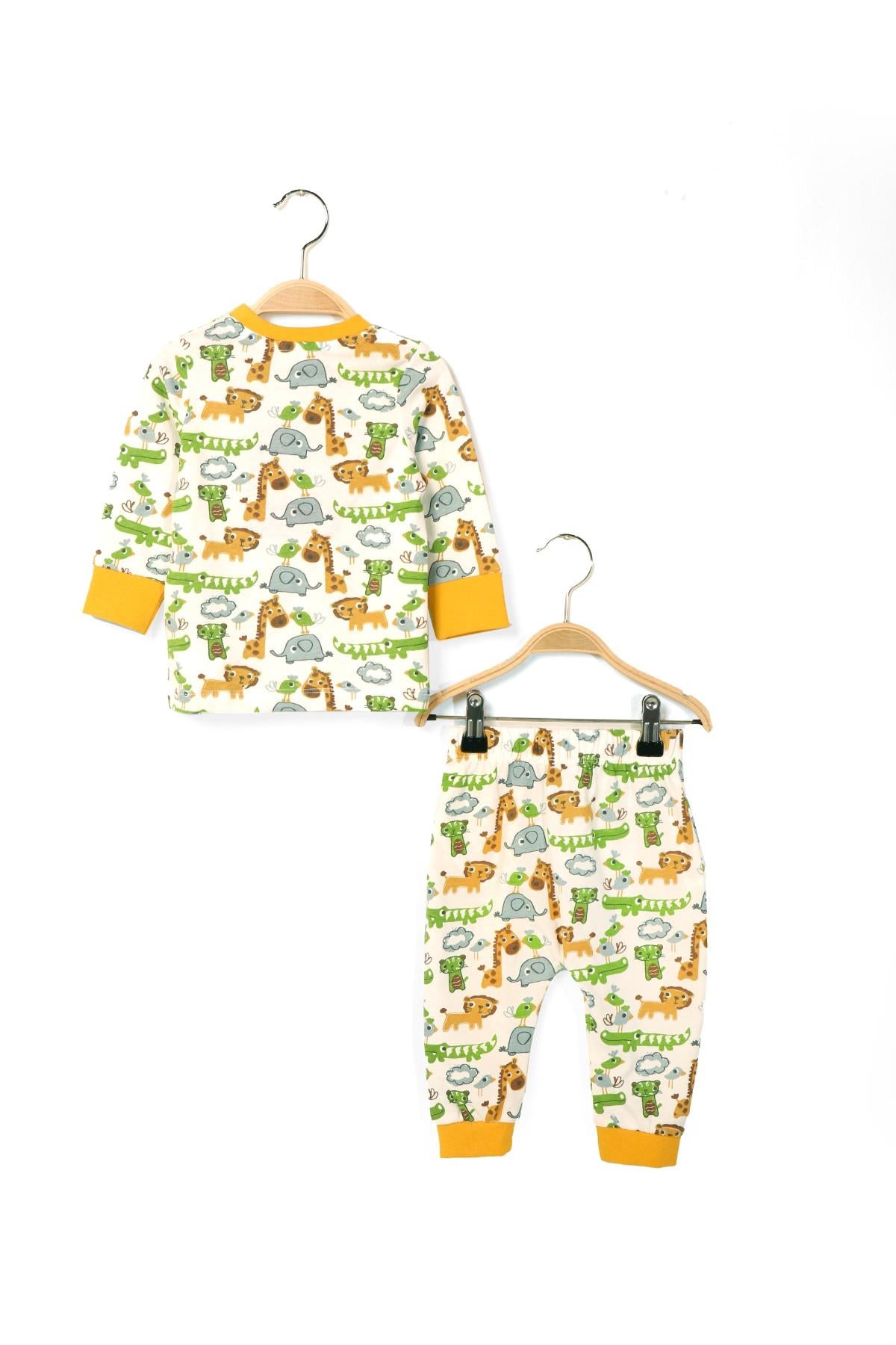 Unisex Bebek Desenli Pijama Takımı-1