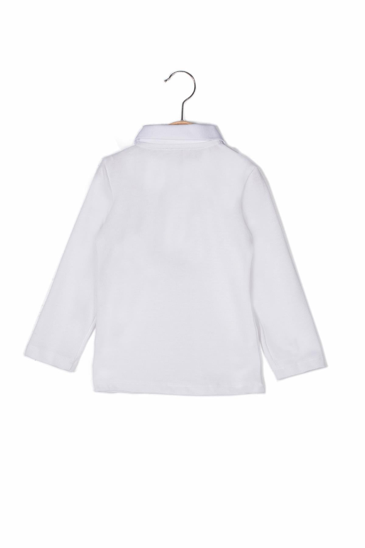 Unisex Çocuk Polo Yaka Uzun Kol T-shirt-2